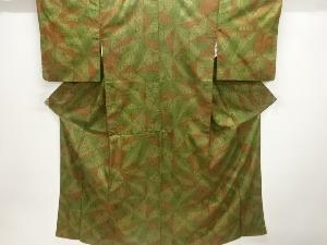 麻の葉模様織出し西陣お召着物